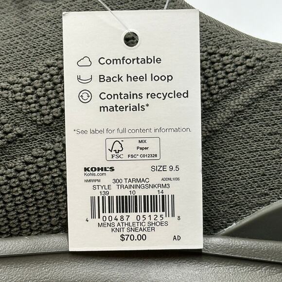 NWT FLX Tarmac Green Dynamic Knit Air Foam Training Dart Sneakers Mens Size 9.5 - Picture 14 of 15